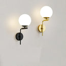 Axyaa Vintage Loft Glass Ball Wall Lamp Black Gold E27
