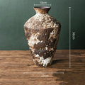 Axyaa Retro Chinese-style Porcelain Flower Vase Set - Earthenware & Kiln-transformed Accessories