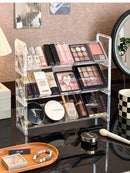 Axyaa Acrylic Makeup Organizer Rack for Eyeshadow Palettes, Lipsticks, and Cosmetics