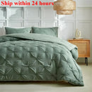 Axyaa Floral Pulling Quilt Set - Spring/Summer 3-Piece Core Pillowcase, Simple & Fashionable