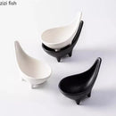 Axyaa Ceramic Seasoning Dish Set, Four Legged Spice Soy Vinegar Caviar Dishes