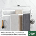Axyaa Wall-mounted Triple-layer Towel Holder for Bathroom Storage