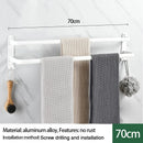 Axyaa Wall-mounted Triple-layer Towel Holder for Bathroom Storage