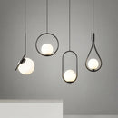 Modern Copper Glass Pendant Lights by Axyaa for Kitchen Island, Dining Room, Bedside