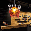 Axyaa Industrial Style Basketball Football Pendant Chandelier for Home Decor