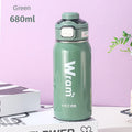 Axyaa Stainless Steel Insulated Straw Cup – Large Capacity Dual Drinking Cup