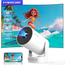 Axyaa 4K 720P WiFi 6 Android Projector 8000 Lumens 5W Speaker BT5.0