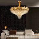 Axyaa Luxury Crystal Chandelier for Villa Hotel Project, Bedroom, Restaurant Lighting