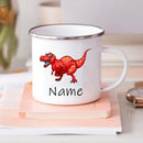 Personalized Dinosaur Coffee Cup for Kids by Axyaa - Custom Name, Birthday Party Favors