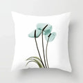 Axyaa Watercolor Flower Pattern Decorative Cushion Cover Sofa Pillowcase