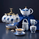 Axya Bone Coffee Set: Pot, Cup, Saucer, Spoon, Sugar Bowl, Milk Pot, Teapot