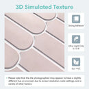 Axyaa Pink Tile Stickers for Kitchen & Bathroom Walls, Water & Mold Resistant