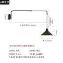Axyaa Black Swing Arm LED Wall Light - Adjustable Long Pole for Home Decor