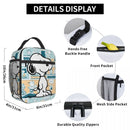 Axyaa Cartoon Dog Lunch Bag: Thermal Insulated, Portable Food Container, Cooler Box