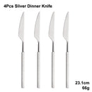 Axyaa Gold Cutlery Set Stainless Steel 304 Tableware Knife Fork Spoon Dinner Set