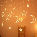 Axyaa LED Christmas Pendant Lights, Colourful Moon Light Suspension Decoration, 3.5M Hanglamp