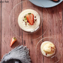 Axya Glass Dessert Soup Bowl Set for Molecular Cuisine and Specialty Tableware