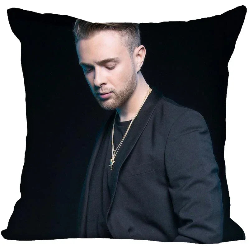 Axyaa Satin Soft Pillow Cover Square Zipper Pillowcase