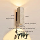 Axyaa Vintage LED Wall Lights for Living Room, Bathroom, Bedroom - Columnar Stone Design