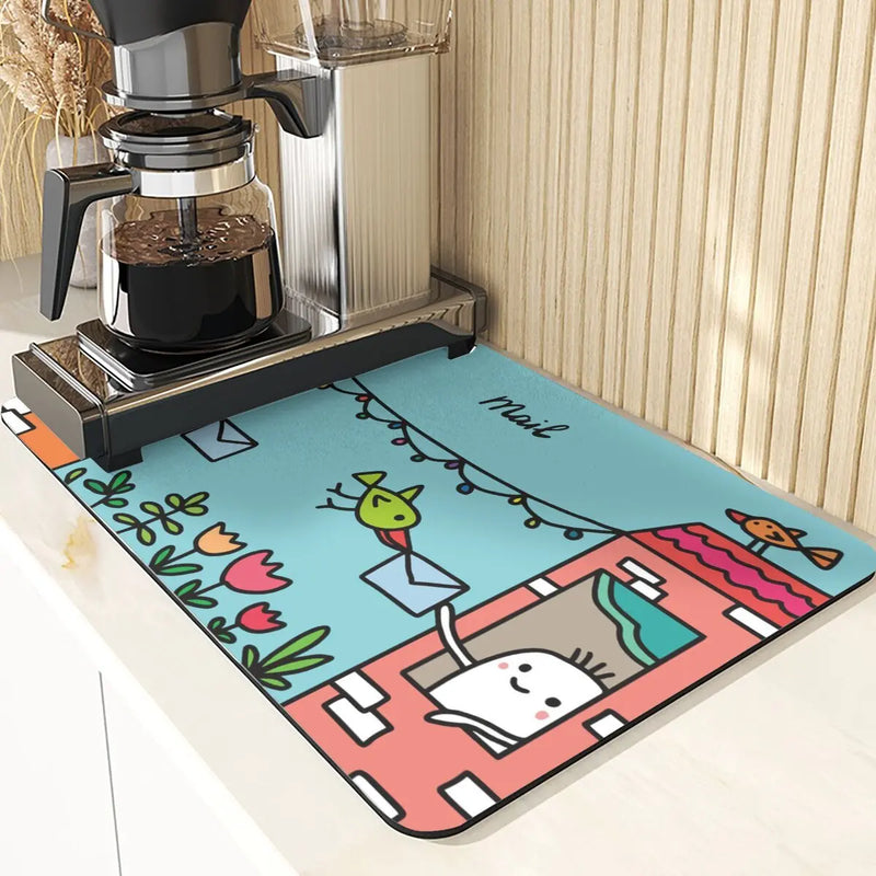 Starry Sky Absorbent Drying Mat - Axyaa Kitchen & Dining Table Mats