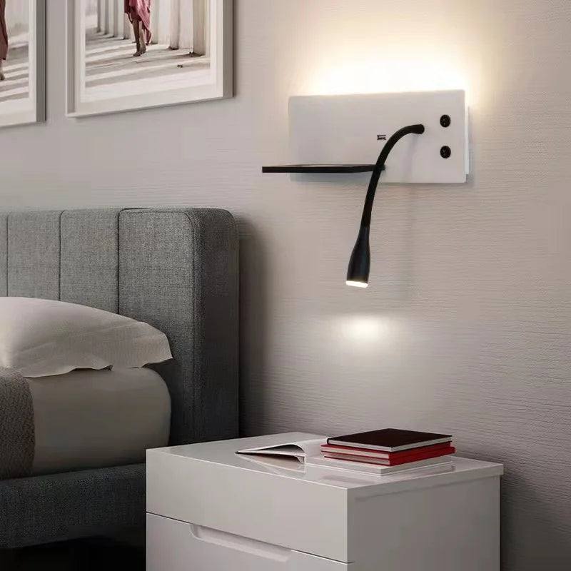 Axya Wireless USB LED Wall Lamp - Multi-Function with Switch