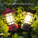 Axyaa Rechargeable Retro Camping Lantern Waterproof LED Tent Lamp