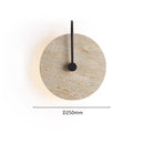 Axyaa Natural Stone Round LED Wall Sconce Light for Home Decor