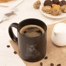 Axyaa Black Cat Coffee Mug: Creative Office Tea Cup, Friends Birthday Gift, Halloween Theme.