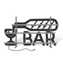 Axyaa Large Beer Bar Neon Sign with Metal Frame for Outdoor Man Cave Cafe