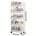 Axyaa Rolling Trolley Clothes Storage Locker with Wheels - Small Laundry Organizer