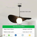 Axyaa Nordic Fabric Chandelier with Glass Shades Luminarias