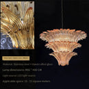 Axyaa Glass Monola Loft Chandelier: Luxury, Modern, Simple Design for Villa Living Room