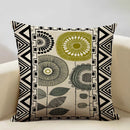 Axyaa Geometric Cushion Cover 45x45cm Linen Abstract Design Pillow