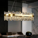 Axyaa Crystal Chandelier LED Pendant Lamp for Luxury Home Decor