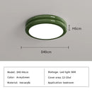 Axyaa Modern Minimalist Round LED Ceiling Lights in Black