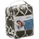 Axyaa Ogee Print Plush Electric Blanket: Fast Heating, Auto Shut Off, Multi Heat Settings