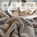 Axyaa Milk Velvet Fitted Sheet 160x200, Extra Warm, Elastic Band, Solid Color
