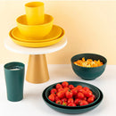 Axyaa Green Wheat Straw Cutlery Set and Tableware Collection