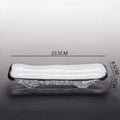 Axyaa Creative Hammer Glass Dinner Plate Irregular Sushi Dessert Snack Specialty Tableware