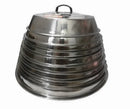 Axya Stainless Steel Pan Lid for Grease Filter Woks, Pots - Universal Kitchen Cookware