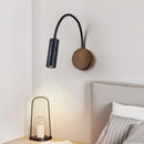 Axyaa Wabi Sabi Black Travertine Stone LED Wall Lamp Hose Adjustable Arandela