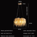 Axyaa Tassel Led Pendant Light Chrome Gold Lustre Indoor Lamp