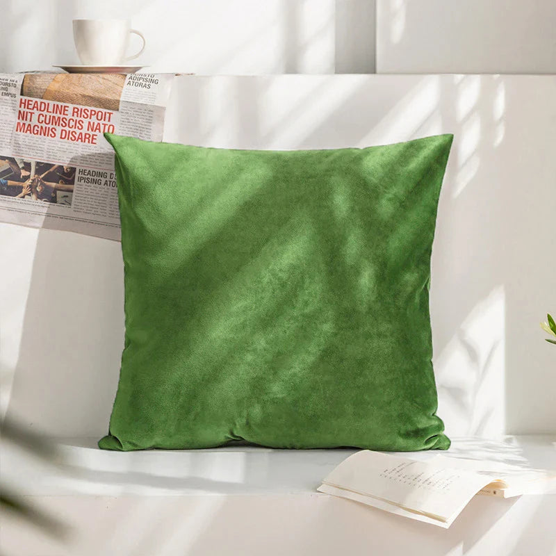 Velvet Cushion Cover for Sofa Living Room, 30x50cm Decorative Pillows by Axyaa
