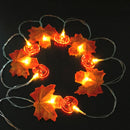 Axyaa Autumn Maple Leaf Pumpkin LED Fairy String Light