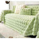 Axyaa Rabbit Plush Sofa Towel: Soft, Warm, Luxurious Velvet Throw Blanket
