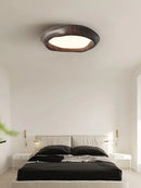 Axya Walnut Log Style Ceiling Lamp: Full Spectrum Minimalist Light