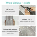 Axyaa 3D Wall Stickers: Peel and Stick Self-adhesive Waterproof Backsplash Kitchen Tile
