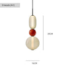 Axyaa Glass Led Pendant Chandelier for Restaurant Living Room Decor