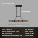 Axyaa LED Chandelier: Modern Luxury for Living Room, Bedroom, Restaurant - Round Bean Pendant Light