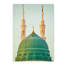 Al-Aqsa & Kaaba Door Canvas Print by Axyaa - Islamic Wall Art for Home Decor